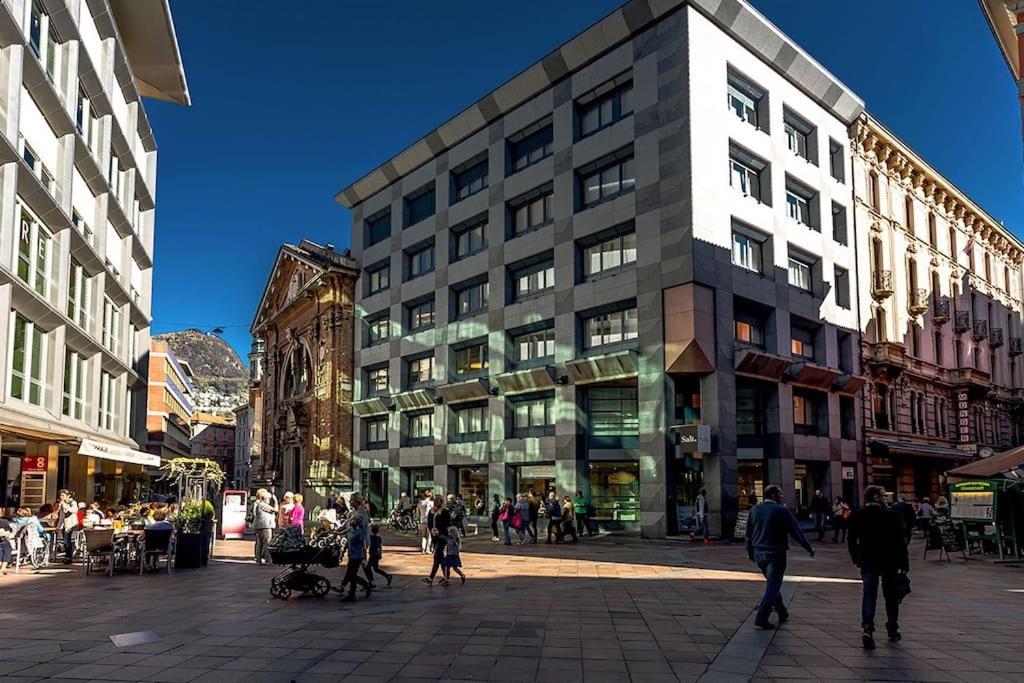 Appartamento Centrale Con Wifi E Posteggio Privato Gratis! Lugano Eksteriør bilde