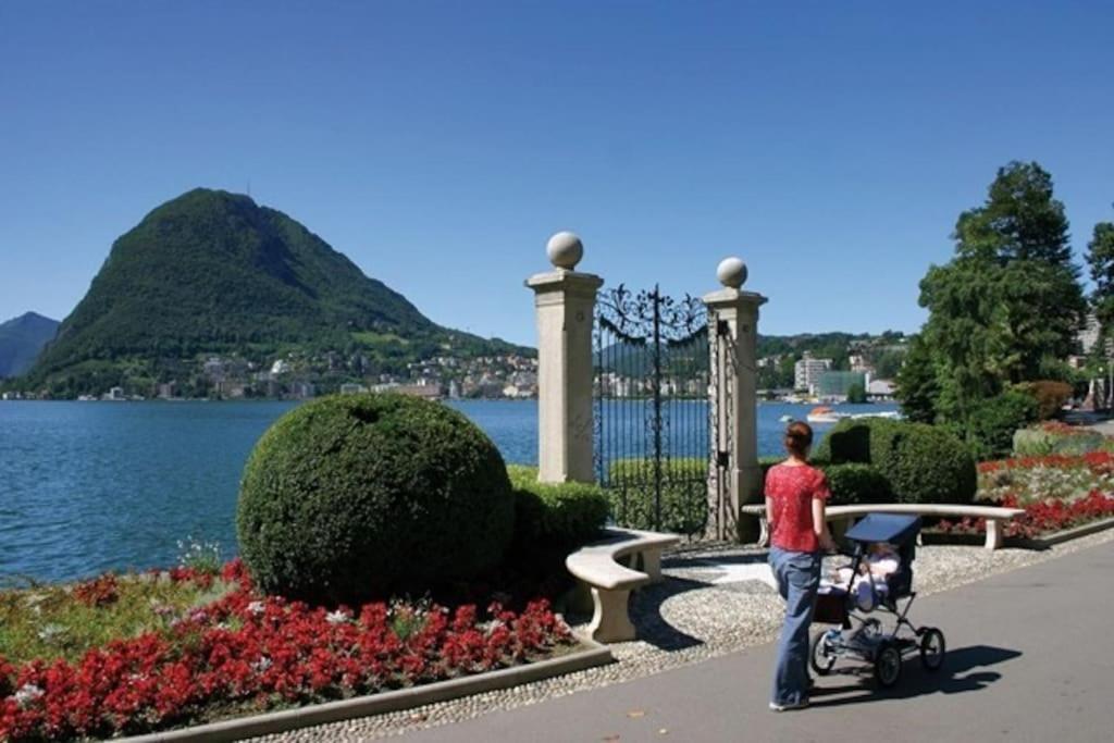 Appartamento Centrale Con Wifi E Posteggio Privato Gratis! Lugano Eksteriør bilde