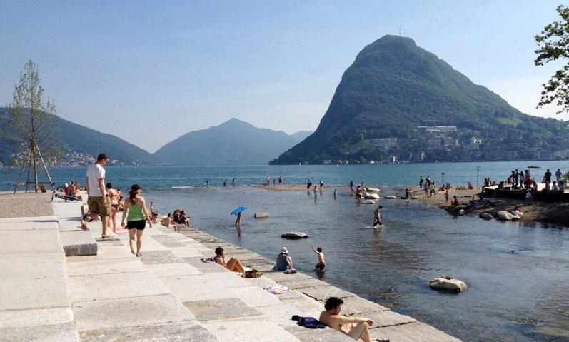 Appartamento Centrale Con Wifi E Posteggio Privato Gratis! Lugano Eksteriør bilde
